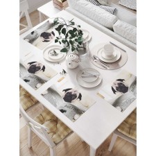 A set of napkins for setting the table 