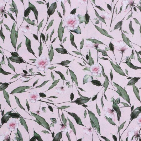 Paper packing glossy double -sided "flowers", 50 x 70 cm-1