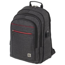 Brauberg Functional backpack with a laptop department, 3 departments, USB port, 