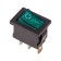 Klavichny switch 250V 6A (3C) On-off green with Mini backlight (RWB-206, SC-768) Rexant