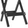 Folding stool "Lounge", 300 × 300 × 450 mm, DPP gray / frame metal black matte