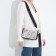 Bag Cross-Body L-Craft with a zipper, external pocket, black/beige color