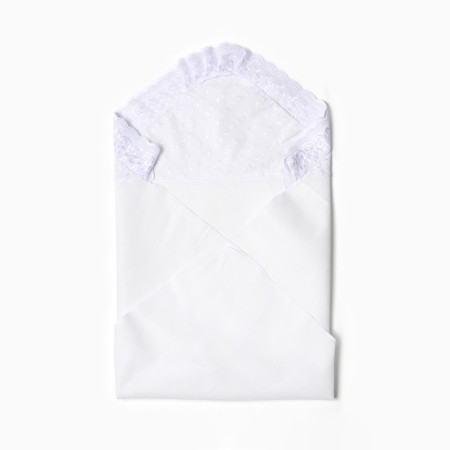 Corner for discharge, color white lace, size 75x76 cm-3