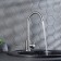 RMS SUS124-017F kitchen mixer, single-leaf, high spout, stainless steel