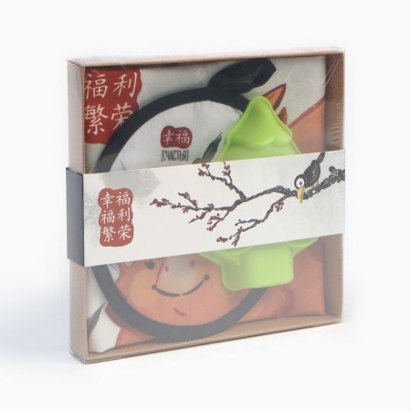 Set of Gift Ethel "Chinese Dragon": kitchener 40x73cm, take 17x17cm; cotton-7