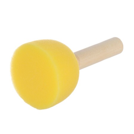 Round brush ZHK D-50 mm, foam, wooden handle
