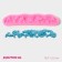 Mold Dolyana "Flower composition", silicone, 16.7 × 3.5 × 1 cm, pink color