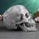 Casket for trifles "Skull" Gray stone, 16x15x22cm