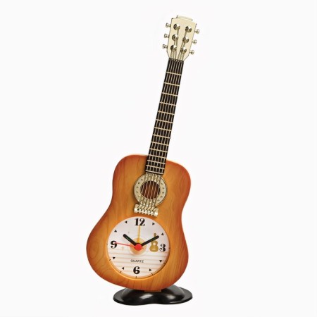 Clock - tablespoon "Guitar", discrete move, dial d -5.5 cm, 21.5 x 8.5 cm, aa-3