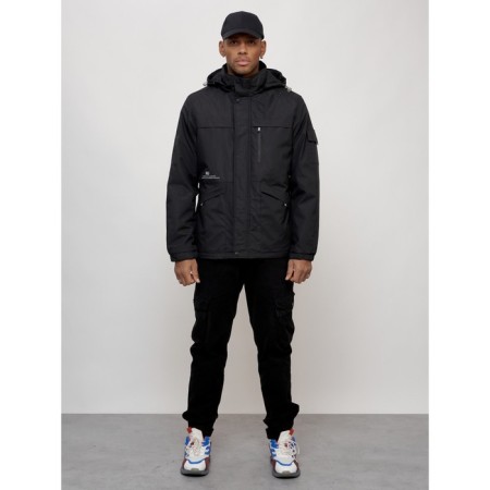 Sports male jacket, size 56, black color-7
