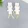 Decor on the stick "Zaychat - Sprinking, circles" set 2 pcs yellow, green 12 cm