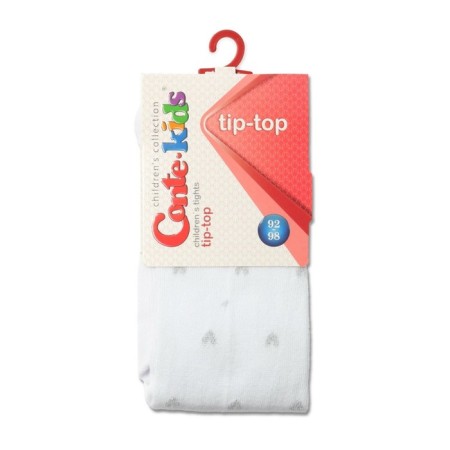 Pantyhose children's cotton CONTE KIDS TIP-Top, height 116-122 cm, white color-2