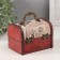 Casket wood chest "Letters from far" 12x9x8.5 cm