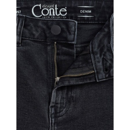 Women's jeans Conte Elegant Straight Leg, size XL, color Washed Black-9