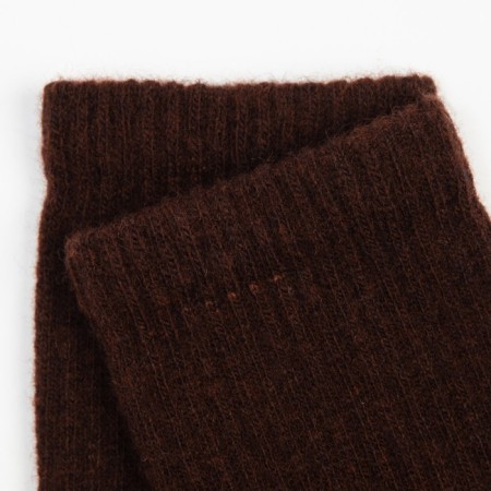 Male socks with jacket fluff, chocolate color, size 44-46-1