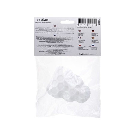 Masturbator A-Toys Flaff, TPE, white color, 8cm, D 2.9 cm-13