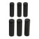 Remote holder for plates, 19x60 mm, black color, set 6 pcs.
