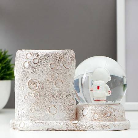 Souvenir Polystone Water Ball Light/For MELLS "Astronaut" D = 8 cm Mix 11.4x16.8x9 cm-5