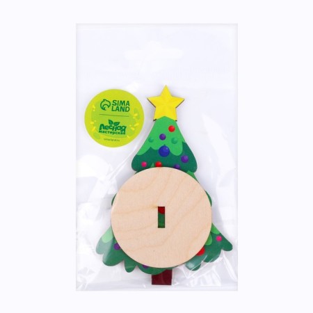 New Year's Christmas tree desktop "New Year!", 65 x 100 mm-3