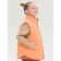 Vest for girls, height 110 cm, orange color