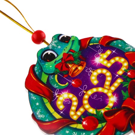 Wooden New Year's Suspension "Snake"-3