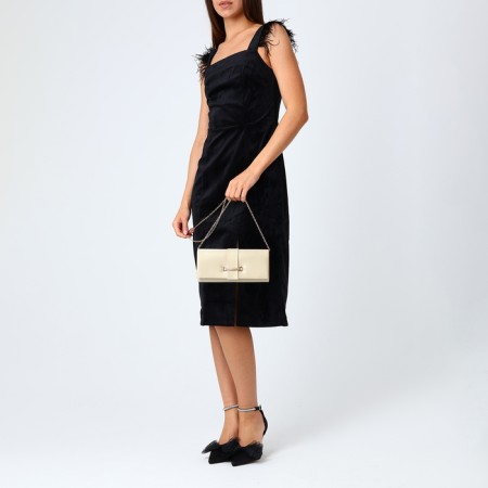 Female bag on a magnet, gold color-7