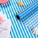 Siliconized "stripes", blue, for baking, 0.38 x 5 m 5 m