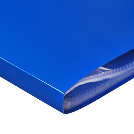 Folder with 40 A4 inserts, 500 μm, calligrata, texture "sand", blue-2