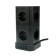 Network filter Cablexpert Twr-9-U4-B-2, 9R, 16A, 4xUSB, 3.1A, 2M, Ur. Protection 4+, black
