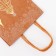 Golden -embossed craft package, round handle, "Born Forest" 15 x 21 x 8 cm, 120 g 10574