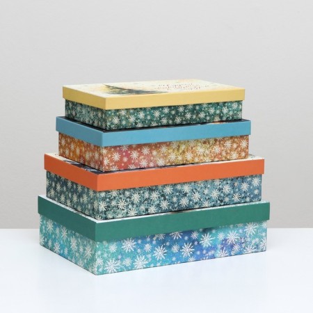 Set of boxes 4 in 1 "Miracles come true", 30 x 20 x 8 - 24 x 14 x 5 cm-1