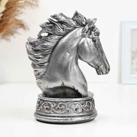 A stand for a bottle "Horse" 25x15x20cm, silver silver-2