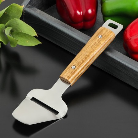 The cheese knife "Lumberjack", stainless steel, silver color