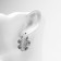 Earrings Metal "Bohemia" flash, color silver