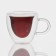Glass mug with double walls Magistro "Heart", 250 ml