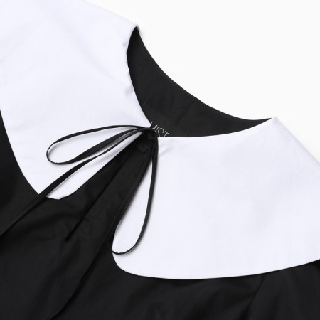 Women's dress MIST with a collar, p. 42, black-6