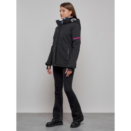 Ski jacket female, size 46, black color-11