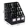 Settlement, vertical, 5 departments, black