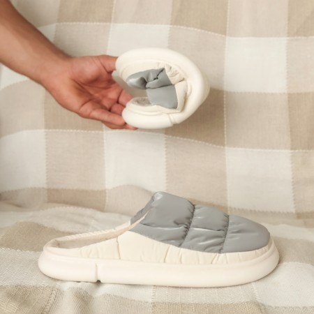 Male slippers, size 40-41, gray color-2