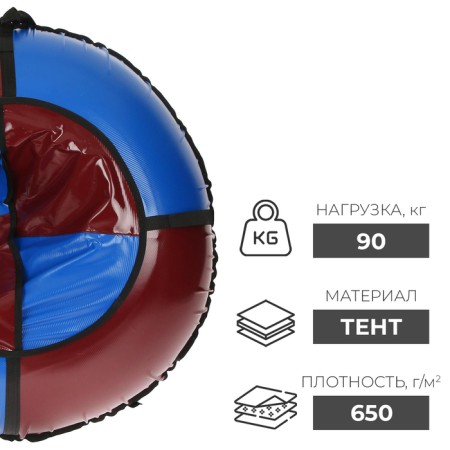 Tubing-vatrushka Onlitop "Standard", Case diameter 100 cm, Mix color-1