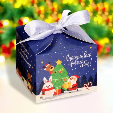 New Year. Chocolate bomb "New Year tree" with marshmallow, 38 g
