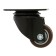 Furniture wheel Cappio d = 40, on the site, rotary, TPR coating