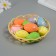 Easter decor "Egg with tape" set of 9 pcs an egg 4.5x3 cm, mix 3.7x14.5x14.5 cm