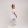 Carnival costume "Bunny white with rim", height 98-128 cm