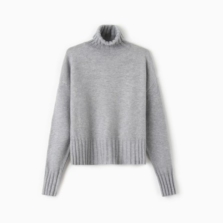 Women's sweater, gray color, one size (46-50)-1