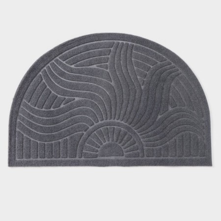 Mat with a moisture -drowning half -rounded without a trim “sun”, 40 × 60 cm, color mix-8