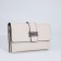Bag-clate on magnet, long belt, white color