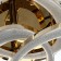 Causteen with PDU "Mons" 3xled 144W 3000-6000k gold 57x57x19 cm