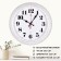 Watching, interior, d-28.5 cm, silent, white body with silver