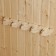 Ban "Leaf" 5 hooks, linden, 60x9x7.5 cm